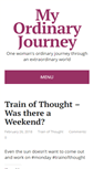 Mobile Screenshot of myordinaryjourney.com